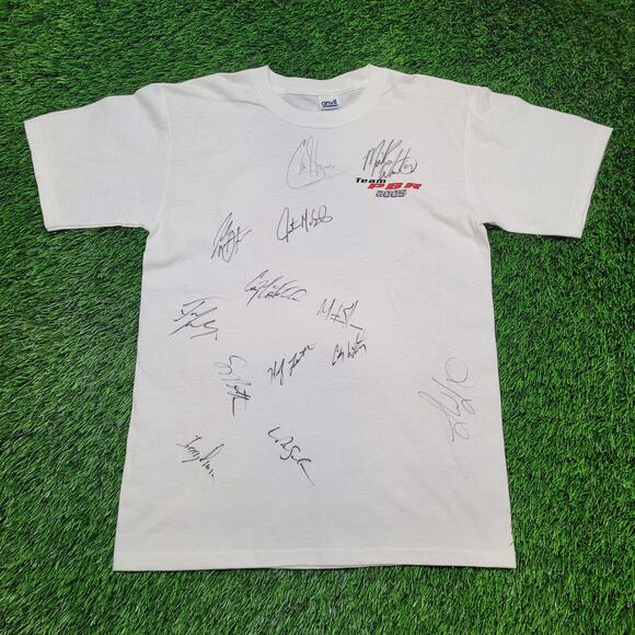 Signed 2005 Team PBR T-Shirt Mens M Womens L Pro Bull Riders - Picture 1 of 13